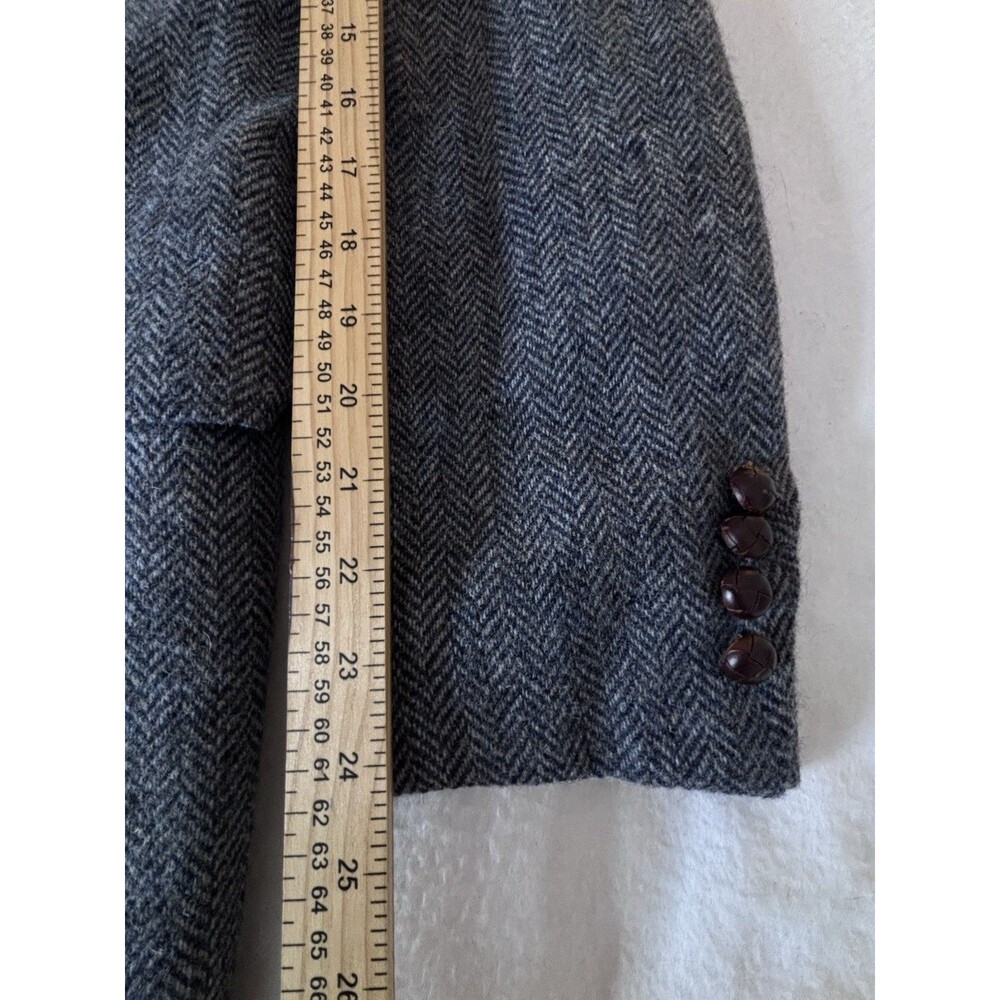 Clubfellow Cricketeer Wool Blazer USA Herringbone 42R 2 Button Mens - Picture 8 of 16